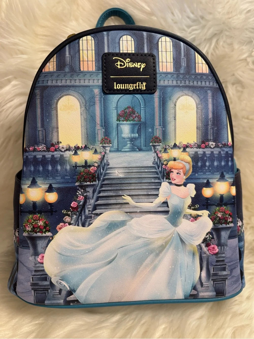 Loungefly Disney Princess Cinderella Castle Steps Mini Backpack NWT